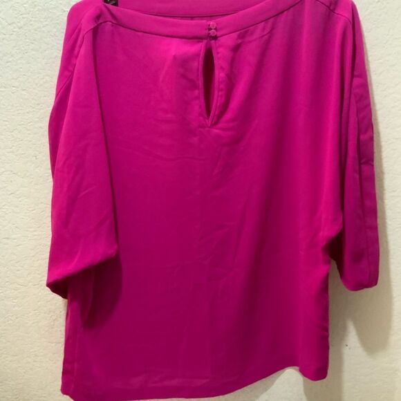 Diane Von Furstenberg pink Sleeve Top size S - Picture 3 of 5